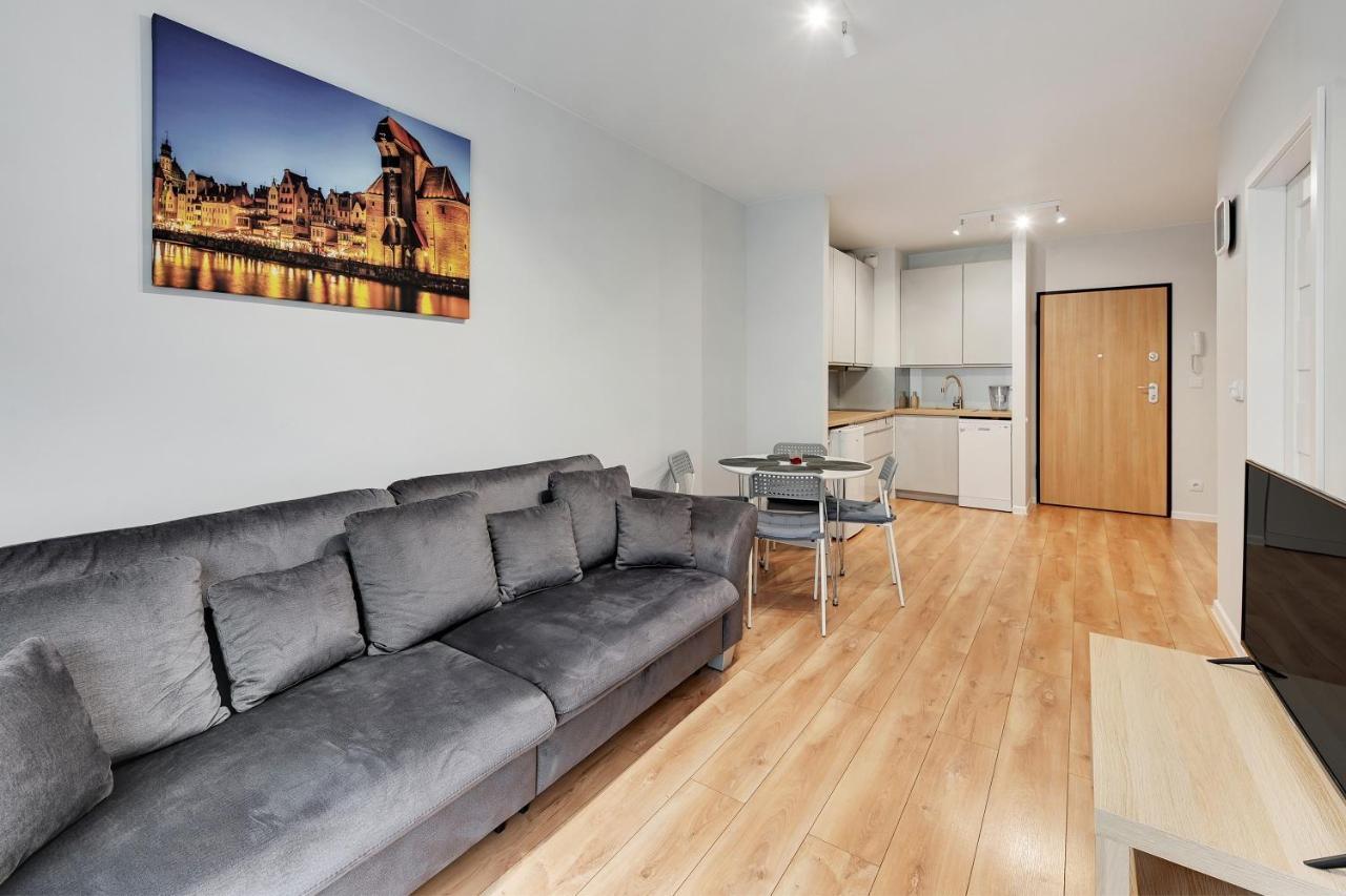 Gdansk Centrum - Apartament 4-Osobowy Z Balkonem Bagian luar foto