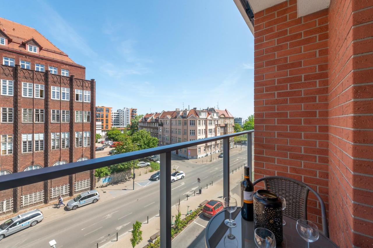 Gdansk Centrum - Apartament 4-Osobowy Z Balkonem Bagian luar foto